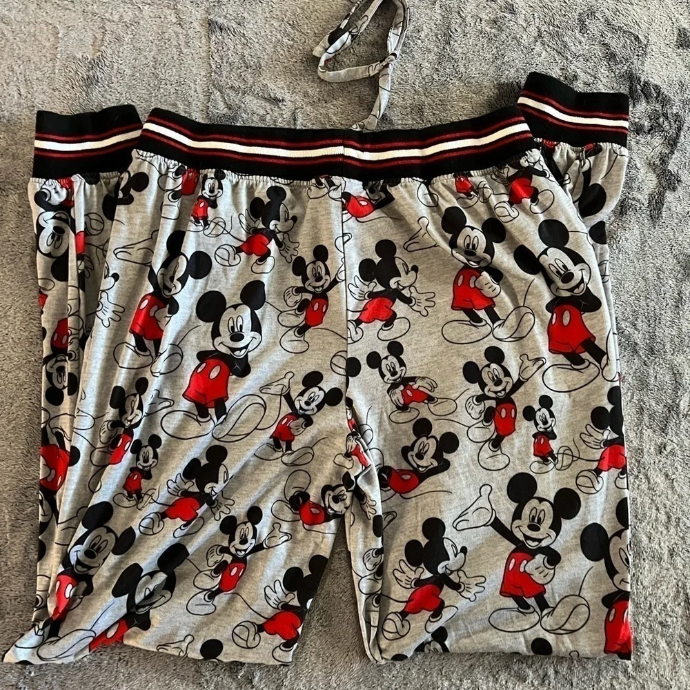 Disney Mickey Mouse Pajama Drawstring Pants Size M - Picture 4 of 4